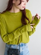 【ディスコート/Discoat】の《新色追加/全12色展開!》梨地シアーシンプルTシャツ【WEB限定】 グリーン|ID: prp329100004785259 ipo3291000000034788778