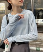 【ディスコート/Discoat】の《新色追加/全12色展開!》梨地シアーシンプルTシャツ【WEB限定】 サックスブルー|ID: prp329100004785259 ipo3291000000034788780