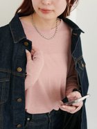 【ディスコート/Discoat】の《新色追加/全12色展開!》梨地シアーシンプルTシャツ【WEB限定】 ピンク|ID: prp329100004785259 ipo3291000000034788782