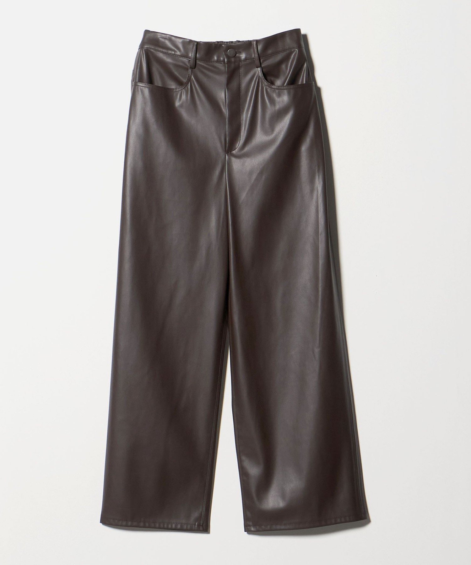 【ユナイテッドアローズ/UNITED ARROWS】のレザーライク ストレート パンツ ウォッシャブル インテリア・キッズ・メンズ・レディースファッション・服の通販 founy(ファニー) 　ファッション　Fashion　レディースファッション　Fashion for Women　パンツ　Pants & Trousers　おすすめ　Recommended / Our Picks　ウォッシャブル　Machine Washable　クール　Cool, Chic　ストレート　Straight, Straight Cut　トレンド　Trend, Trending Now　ボトム　Bottoms, Lower Wear　ポケット　Pocket, Pocket Detail　リアル　Real, Realistic　その他2|ID: prp329100004785263 ipo3291000000034945754