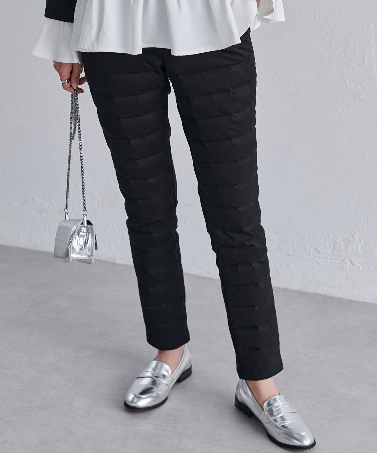 【ラナン/Ranan】のあたたかダウンパンツ インテリア・キッズ・メンズ・レディースファッション・服の通販 founy(ファニー) ファッション Fashion レディースファッション Fashion for Women パンツ Pants & Trousers カットソー Cut and Sewn Top ダウン Down, Puffer フロント Front, Front Design ポケット Pocket, Pocket Detail 冬 Winter / This Winter 切替 Switching, Contrast Panel ブラック|ID: prp329100004785267 ipo3291000000034808430