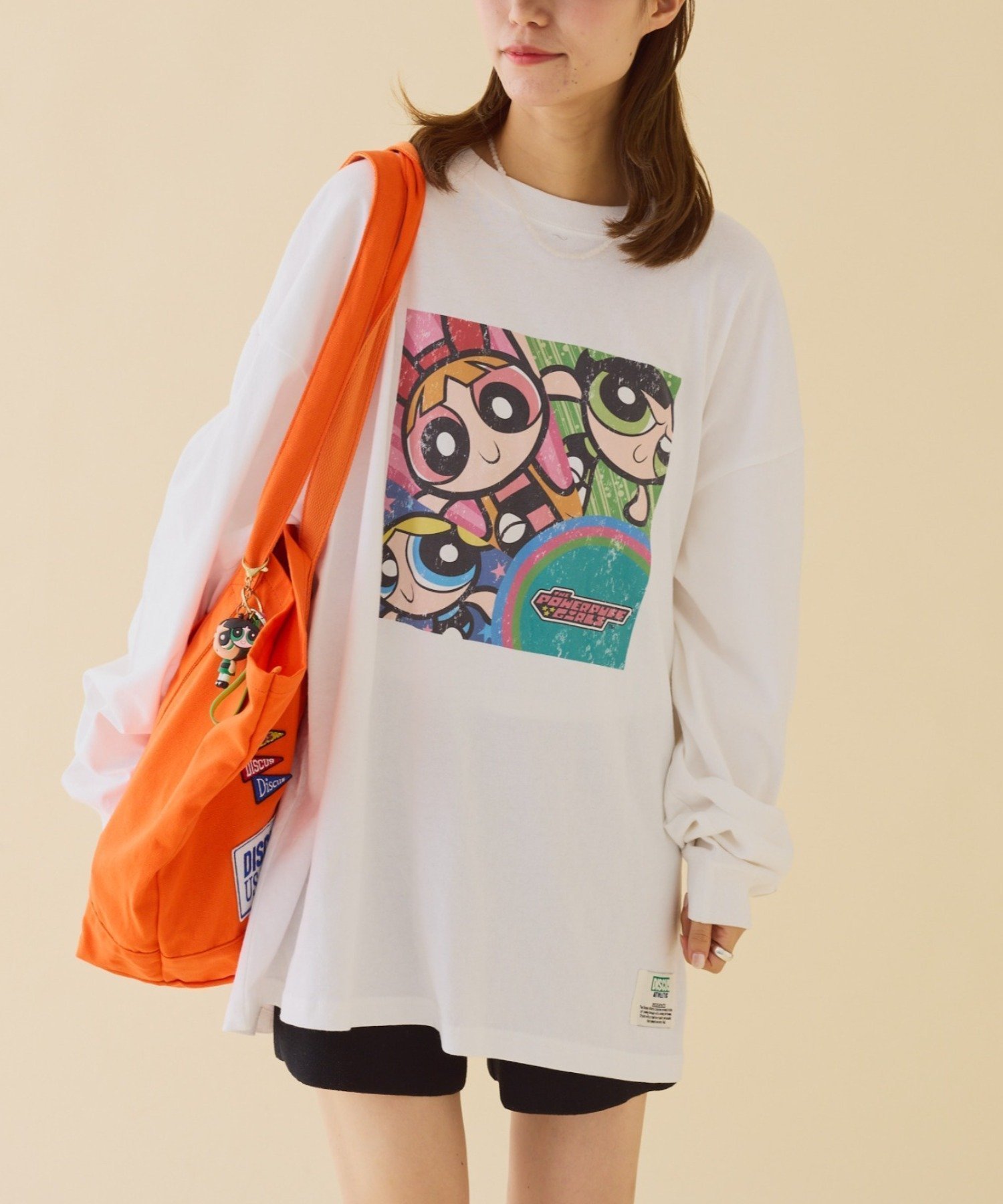 【チャオパニックティピー/CIAOPANIC TYPY】の【WEB限定】【DISCUS×パワーパフガールズ】BIGロンTEE インテリア・キッズ・メンズ・レディースファッション・服の通販 founy(ファニー) 　ファッション　Fashion　レディースファッション　Fashion for Women　トップス・カットソー　Cut & Sew Tops　ロングTシャツ・Tシャツ　Longline T-Shirts & Tees　インナー　Innerwear　ジャケット　Jacket, Outerwear　スポーツ　Sports, Activewear　デニム　Denim, Jeans Material　パーカー　Hoodie, Parka　プリント　Print, Printed Pattern　モチーフ　Motif, Design Theme　おすすめ　Recommended / Our Picks　ホワイトその他2|ID: prp329100004785268 ipo3291000000034996637