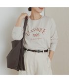 【アーバンリサーチ ドアーズ/URBAN RESEARCH DOORS】のロゴプリント+刺しゅうロングTシャツ BEG×ORG|ID: prp329100004785270 ipo3291000000034779967