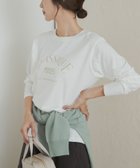 【アーバンリサーチ ドアーズ/URBAN RESEARCH DOORS】のロゴプリント+刺しゅうロングTシャツ OFF×BEG|ID: prp329100004785270 ipo3291000000034779970