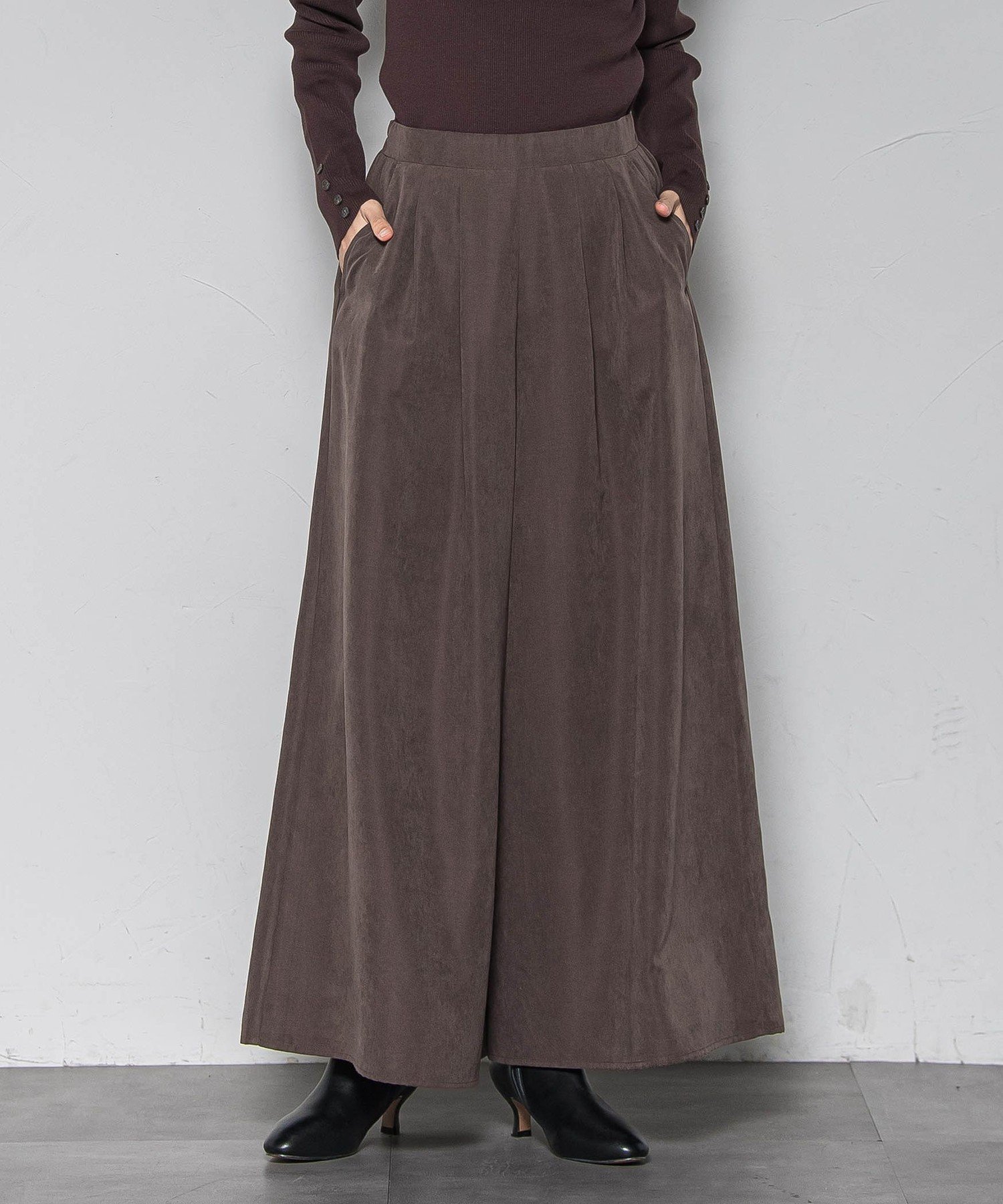 【メイソングレイ/MAYSON GREY】の【新色追加】【ゆるっと上品】私に似合うキュロットパンツ≪手洗い可能≫ 人気、トレンドファッション・服の通販 founy(ファニー) 　ファッション　Fashion　レディースファッション　Fashion for Women　スカート　Skirts　秋　Autumn　キュロット　Culottes, Wide Shorts　サテン　Satin, Glossy Fabric　ショート　Short, Short Length　バランス　Balance, Style Balance　パターン　Pattern, Design Print　ピーチ　Peach, Soft Touch　無地　Plain, Solid Color　A/W・秋冬　Autumn/Winter　エレガント 上品　Elegant　2025年　2025　2025-2026秋冬・A/W　Autumn/Winter 2025–26 AW25–26　 other-1|ID: prp329100004785283 ipo3291000000035009559