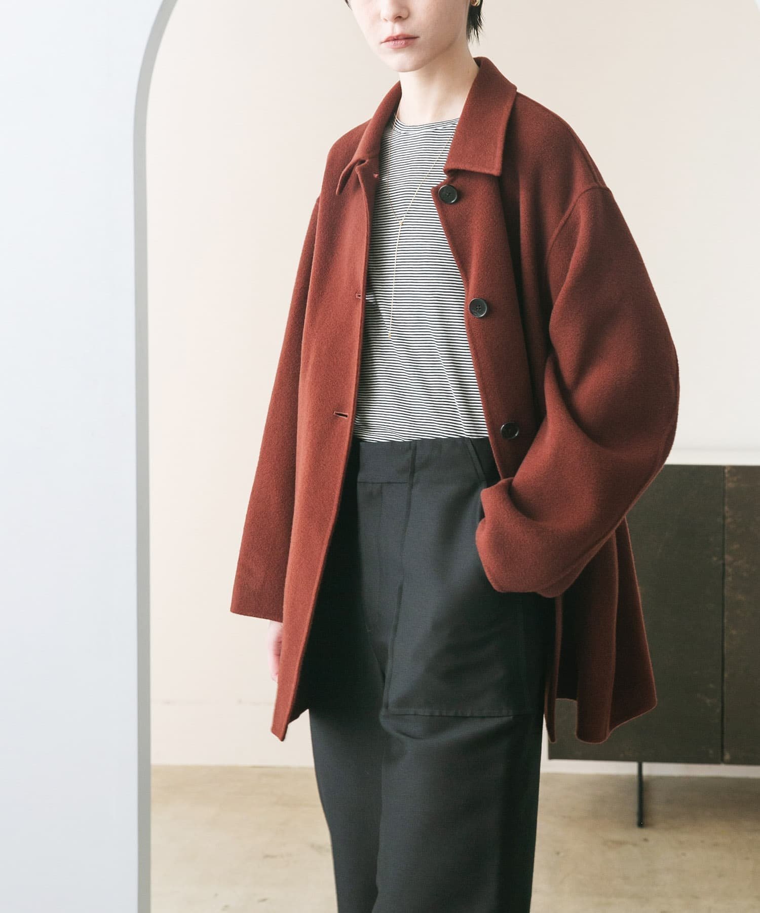 【アーバンリサーチ/URBAN RESEARCH】のスーパー140ステンカラーリバーミドルコート インテリア・キッズ・メンズ・レディースファッション・服の通販 founy(ファニー) ファッション Fashion レディースファッション Fashion for Women アウター Coat / Outerwear Collection コート・ロングコート・ピーコート Long Coats, Peacoats & More 2025年 2025 2025春夏・S/S Spring/Summer 2025 SS25 おすすめ Recommended / Our Picks シンプル Simple, Minimal ドレープ Drape, Draping Fabric バランス Balance, Style Balance ミドル Middle Length, Mid Height エレガント 上品 Elegant 夏 Summer S/S・春夏 SS, Spring/Summer, Warm Season BRICK|ID: prp329100004785290 ipo3291000000034869504