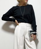 【リラクロ/relaclo】のmitis/カットシャーリングメロークルーネックロンT ブラック|ID: prp329100004785304 ipo3291000000034797694