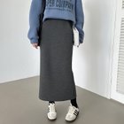 【ココモモ/COCOMOMO】の裏起毛 ロングスカート タイト スカート スリット ナロースカート ストレッチ 人気、トレンドファッション・服の通販 founy(ファニー) ファッション Fashion レディースファッション Fashion for Women スカート Skirts ロングスカート Long Skirts / Maxi & Midi Skirts ストレッチ Stretch, Stretchy Fabric スリット Slit, Slit Detail デニム Denim, Jeans Material ポケット Pocket, Pocket Detail ロング Long, Long-Length A/W・秋冬 Autumn/Winter thumbnail ダークグレー|ID: prp329100004785330 ipo3291000000034738253