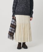【ビューティ&ユース ユナイテッドアローズ/BEAUTY&YOUTH / UNITED ARROWS】のポリエステル チンツプリーツ スカート OFF WHITE|ID: prp329100004785340 ipo3291000000034946955