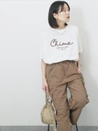 【サマンサモスモス/Samansa Mos2】の【接触冷感】ドルマンギャザー刺繍Tシャツ オフホワイト|ID: prp329100004785346 ipo3291000000034773686