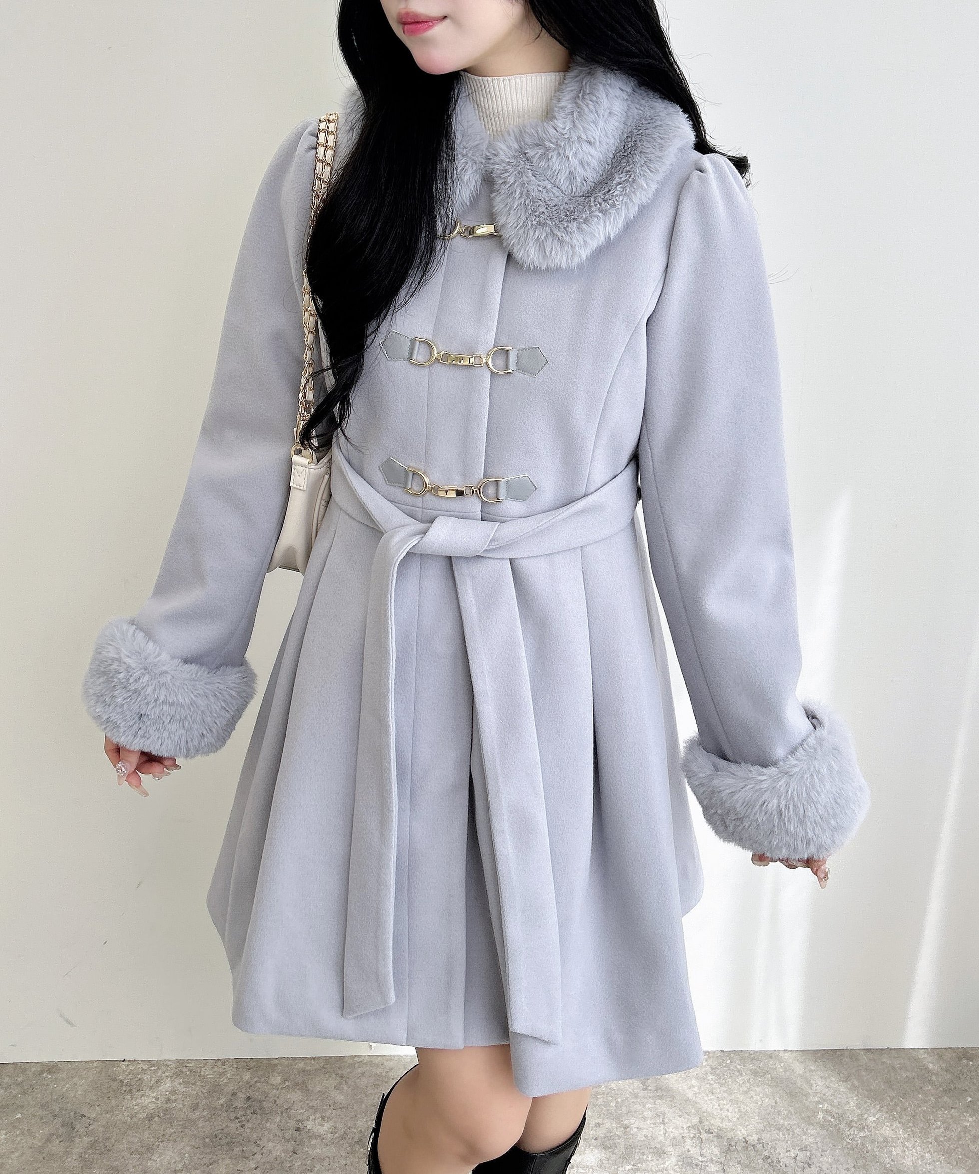 【イング/INGNI】のBIT付ドーリーCT インテリア・キッズ・メンズ・レディースファッション・服の通販 founy(ファニー) 　ファッション　Fashion　レディースファッション　Fashion for Women　アウター　Coat / Outerwear Collection　クラシカル　Classical, Vintage-Inspired　グレー|ID: prp329100004785364 ipo3291000000035132961