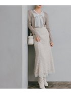 【セルフォード/CELFORD】のスパンコールレース刺繍スカート 人気、トレンドファッション・服の通販 founy(ファニー) ファッション Fashion レディースファッション Fashion for Women スカート Skirts スパンコール Sequins, Sequin Embellishment スマート Smart, Elegant チュール Tulip, Tulip Motif ホリデーシーズン Holiday Season レース Lace, Lace Fabric thumbnail CRM[004]|ID: prp329100004785377 ipo3291000000034927437