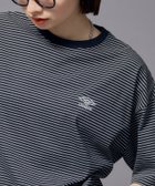 【フリークスストア/FREAK'S STORE】の別注 UMBRO ボーダークルーネックTシャツ/ボーダーTee/刺繍ロゴ/アンブロ/ユニセックス【限定展開】 25SS 人気、トレンドファッション・服の通販 founy(ファニー) ファッション Fashion レディースファッション Fashion for Women トップス・カットソー Cut & Sew Tops シャツ・ブラウス・オフィスカジュアル Elegant Blouses & Button-Ups ロングTシャツ・Tシャツ Longline T-Shirts & Tees 2025年 2025 2025春夏・S/S Spring/Summer 2025 SS25 シンプル Simple, Minimal ボーダー Border, Stripe 別注 Limited Edition, Custom Order 夏 Summer S/S・春夏 SS, Spring/Summer, Warm Season thumbnail ブラック|ID: prp329100004785388 ipo3291000000034837229