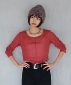【ページボーイ/PAGEBOY】のアウトシームシアーロングスリーブ 人気、トレンドファッション・服の通販 founy(ファニー) ファッション Fashion レディースファッション Fashion for Women 秋 Autumn カットソー Cut and Sewn Top バランス Balance, Style Balance フィット Fit, Slim Fit ロング Long, Long-Length 夏 Summer thumbnail レッド35|ID: prp329100004785396 ipo3291000000034795461