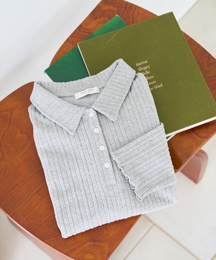 【フリークスストア/FREAK'S STORE】のミニ ケーブル 起毛 ポロ襟 プルオーバー【限定展開】 25AW インテリア・キッズ・メンズ・レディースファッション・服の通販 founy(ファニー) ファッション Fashion レディースファッション Fashion for Women トップス・カットソー Cut & Sew Tops カジュアルプルオーバー・ニットトップス Pullovers & Knit Tops / Casual Pullovers 2025年 2025 2025-2026秋冬・A/W Autumn/Winter 2025–26 AW25–26 冬 Winter / This Winter おすすめ Recommended / Our Picks コンパクト Compact, Small Size ショート Short, Short Length スニーカー Sneakers, Trainers バランス Balance, Style Balance フレア Flare, Flared ボトム Bottoms, Lower Wear ミニスカート Mini Skirt, Short Skirt ワイド Wide, Wide Fit A/W・秋冬 Autumn/Winter グレー|ID: prp329100004785407 ipo3291000000034738598