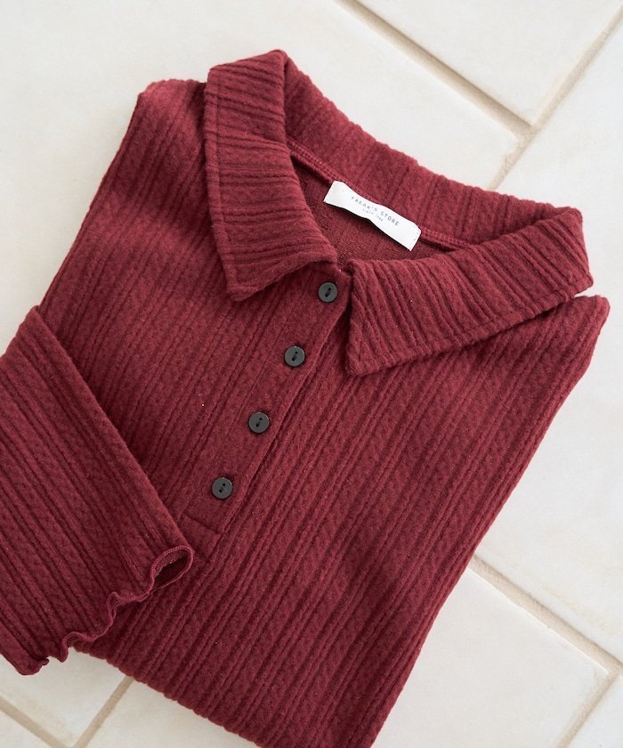 【フリークスストア/FREAK'S STORE】のミニ ケーブル 起毛 ポロ襟 プルオーバー【限定展開】 25AW インテリア・キッズ・メンズ・レディースファッション・服の通販 founy(ファニー) ファッション Fashion レディースファッション Fashion for Women トップス・カットソー Cut & Sew Tops カジュアルプルオーバー・ニットトップス Pullovers & Knit Tops / Casual Pullovers 2025年 2025 2025-2026秋冬・A/W Autumn/Winter 2025–26 AW25–26 冬 Winter / This Winter おすすめ Recommended / Our Picks コンパクト Compact, Small Size ショート Short, Short Length スニーカー Sneakers, Trainers バランス Balance, Style Balance フレア Flare, Flared ボトム Bottoms, Lower Wear ミニスカート Mini Skirt, Short Skirt ワイド Wide, Wide Fit A/W・秋冬 Autumn/Winter レッド|ID: prp329100004785407 ipo3291000000034738601