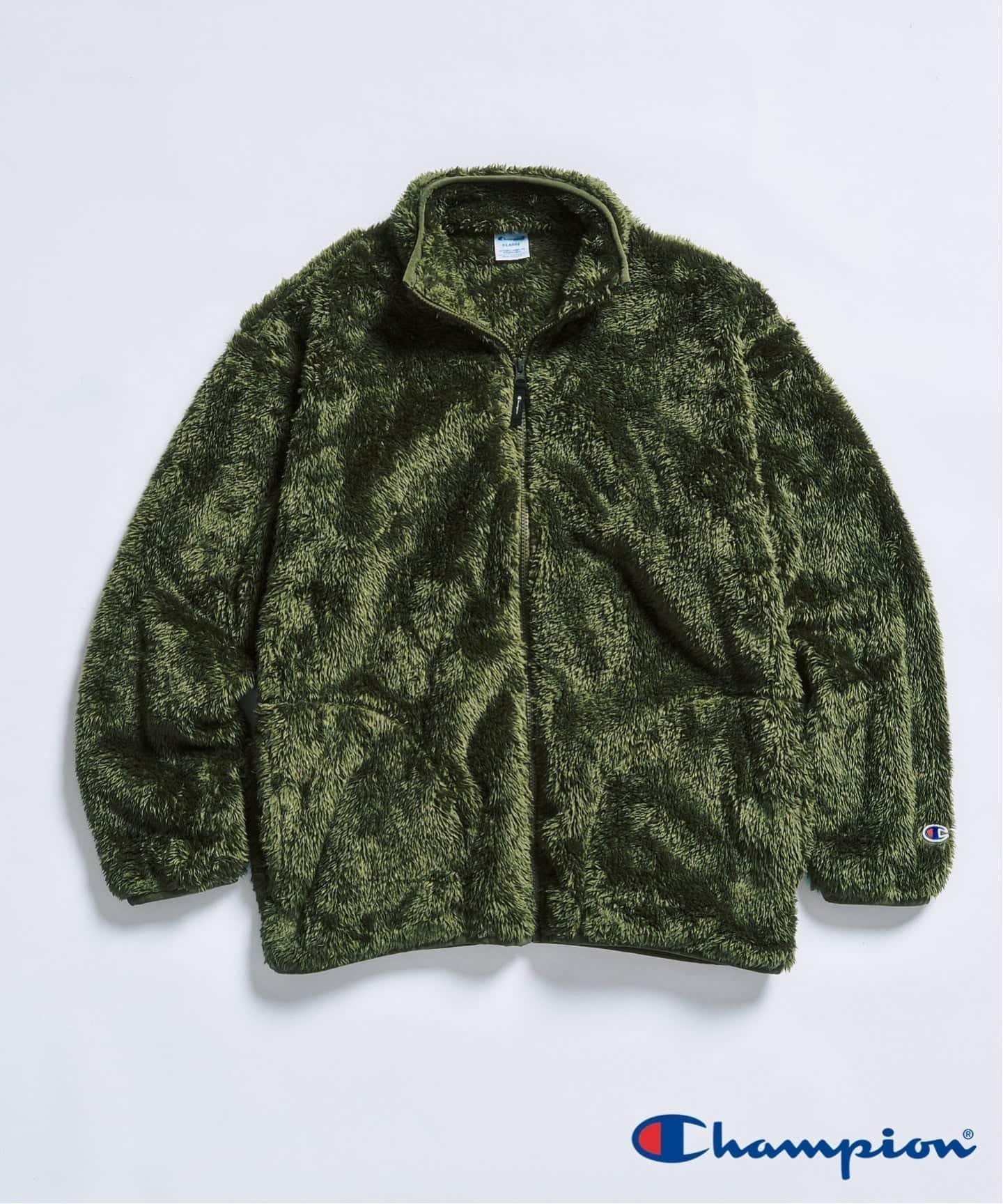 【フォーワンセブン エディフィス/417 EDIFICE】のCHAMPION / チャンピオン Shelpa Fleece ZIP JACKET インテリア・キッズ・メンズ・レディースファッション・服の通販 founy(ファニー) 　ファッション　Fashion　レディースファッション　Fashion for Women　アウター　Coat / Outerwear Collection　レディースジャケット・軽アウター　Jackets　スポーツ　Sports, Activewear　ニューヨーク　New York, NYC Style　エレガント 上品　Elegant　カーキ|ID: prp329100004785412 ipo3291000000034902254