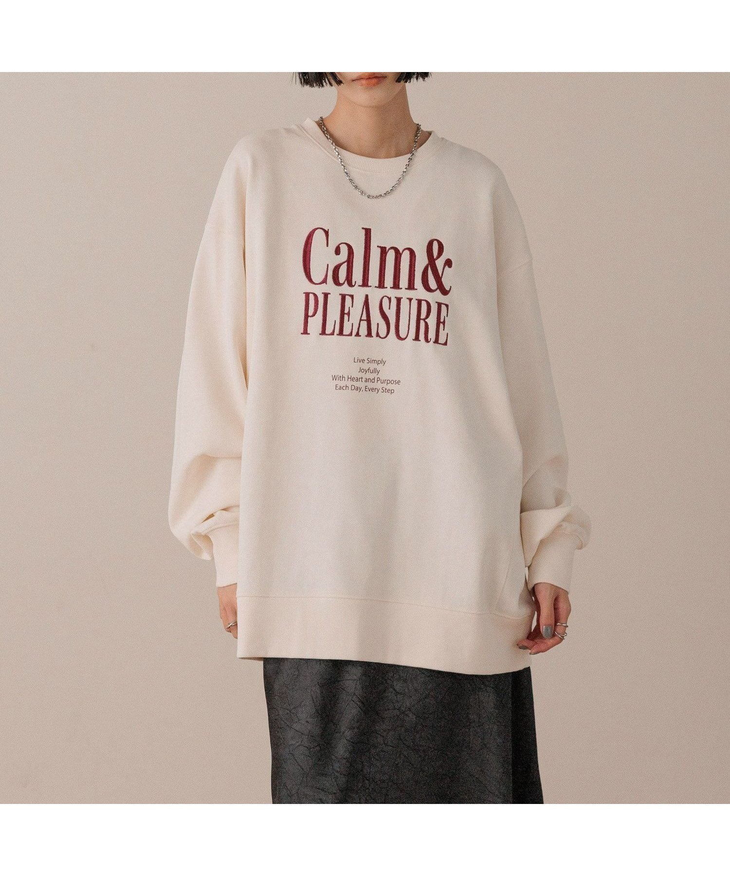 【ローリーズファーム/LOWRYS FARM】のUSAロゴウラケプルオーバー インテリア・キッズ・メンズ・レディースファッション・服の通販 founy(ファニー) 　ファッション　Fashion　レディースファッション　Fashion for Women　トップス・カットソー　Cut & Sew Tops　カジュアルプルオーバー・ニットトップス　Pullovers & Knit Tops / Casual Pullovers　プリント　Print, Printed Pattern　ラバー　Rubber, Rubber Sole　今季　This Season, Current Season　定番　Standard, Basic Item　A/W・秋冬　Autumn/Winter　アイボリー08|ID: prp329100004785413 ipo3291000000034769900