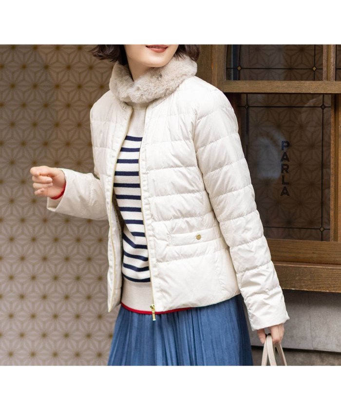 【プチ オンフルール/Petit Honfleur】のショートダウンコート インテリア・キッズ・メンズ・レディースファッション・服の通販 founy(ファニー) https://founy.com/ ファッション Fashion レディースファッション Fashion for Women アウター Coat / Outerwear Collection コート・ロングコート・ピーコート Long Coats, Peacoats & More ダウンジャケット・軽量ダウン Warm & Lightweight Down Jackets タフタ Taffeta, Structured Fabric ポケット Pocket, Pocket Detail エレガント 上品 Elegant 人気 Popular, Best Seller 冬 Winter / This Winter 定番 Standard, Basic Item |ID: prp329100004785425 ipo3291000000034914225