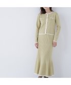 【ナチュラル ビューティー ベーシック/NATURAL BEAUTY BASIC】のバイカラーニットジャケット スカート 人気、トレンドファッション・服の通販 founy(ファニー) ファッション Fashion レディースファッション Fashion for Women アウター Coat / Outerwear Collection レディースジャケット・軽アウター Jackets おすすめ Recommended / Our Picks カーディガン Cardigan, Knitwear コンパクト Compact, Small Size セットアップ Set-Up, Coordinated Outfit フィット Fit, Slim Fit エレガント 上品 Elegant ビジネス 仕事 通勤 Business / Work / Commuting thumbnail ライム×オフ2|ID: prp329100004785428 ipo3291000000034881137