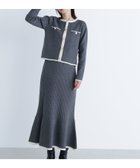 【ナチュラル ビューティー ベーシック/NATURAL BEAUTY BASIC】のバイカラーニットジャケット スカート 人気、トレンドファッション・服の通販 founy(ファニー) ファッション Fashion レディースファッション Fashion for Women アウター Coat / Outerwear Collection レディースジャケット・軽アウター Jackets おすすめ Recommended / Our Picks カーディガン Cardigan, Knitwear コンパクト Compact, Small Size セットアップ Set-Up, Coordinated Outfit フィット Fit, Slim Fit エレガント 上品 Elegant ビジネス 仕事 通勤 Business / Work / Commuting thumbnail チャコール×オフ2|ID: prp329100004785428 ipo3291000000034881139