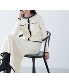 【ナチュラル ビューティー ベーシック/NATURAL BEAUTY BASIC】のバイカラーニットジャケット スカート 人気、トレンドファッション・服の通販 founy(ファニー) ファッション Fashion レディースファッション Fashion for Women アウター Coat / Outerwear Collection レディースジャケット・軽アウター Jackets おすすめ Recommended / Our Picks カーディガン Cardigan, Knitwear コンパクト Compact, Small Size セットアップ Set-Up, Coordinated Outfit フィット Fit, Slim Fit エレガント 上品 Elegant ビジネス 仕事 通勤 Business / Work / Commuting thumbnail オフ×クロ2|ID: prp329100004785428 ipo3291000000034881141