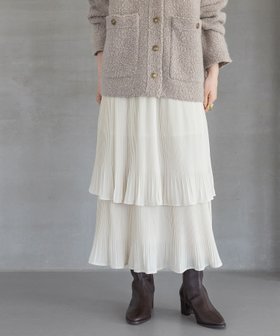 【アパートバイローリーズ/apart by lowrys】の【再入荷】ホソプリーツティアードスカート 人気、トレンドファッション・服の通販 founy(ファニー) ファッション Fashion レディースファッション Fashion for Women スカート Skirts ティアードスカート Tiered Skirts おすすめ Recommended / Our Picks ジョーゼット Georgette, Semi-Sheer Fabric スウェット / スエット Sweatshirt, Sweatwear フェミニン Feminine, Girly フリル Frill, Ruffle プリーツ Pleats, Pleated 人気 Popular, Best Seller 再入荷 Restock / Back in Stock |ID:prp329100004785432