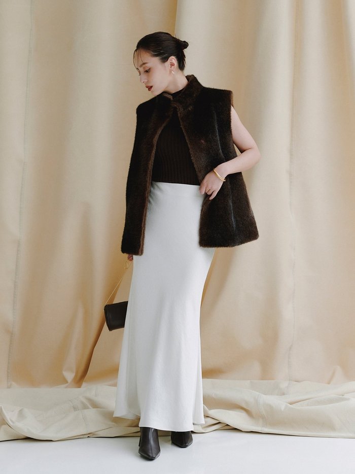 【アニュアンス/anuans】のサテンナロースカート インテリア・キッズ・メンズ・レディースファッション・服の通販 founy(ファニー) https://founy.com/ ファッション Fashion レディースファッション Fashion for Women スカート Skirts サテン Satin, Glossy Fabric シンプル Simple, Minimal バイアス Bias, Diagonal Cut ビンテージ Vintage, Retro Style |ID: prp329100004785437 ipo3291000000034738724