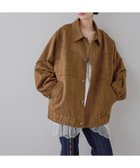 【ジーナシス/JEANASiS】のステッチスエードジャケット ブラウン|ID: prp329100004785438 ipo3291000000034738730