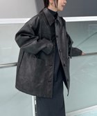 【セレクトモカ/SELECT MOCA】の【人気インフルエンサーコラボbySON】ステンカラーフェイクレザージャケット 人気、トレンドファッション・服の通販 founy(ファニー) ファッション Fashion レディースファッション Fashion for Women アウター Coat / Outerwear Collection レディースジャケット・軽アウター Jackets シンプル Simple, Minimal ジャケット Jacket, Outerwear パーカー Hoodie, Parka フェイクレザー Faux Leather, PU Leather ルーズ Loose, Oversized 人気 Popular, Best Seller thumbnail ブラック-990|ID: prp329100004785447 ipo3291000000034859612