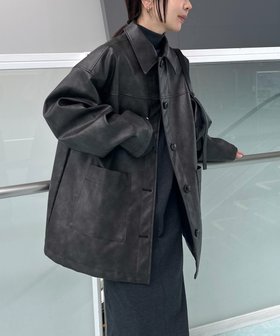 【セレクトモカ/SELECT MOCA】の【人気インフルエンサーコラボbySON】ステンカラーフェイクレザージャケット 人気、トレンドファッション・服の通販 founy(ファニー) ファッション Fashion レディースファッション Fashion for Women アウター Coat / Outerwear Collection レディースジャケット・軽アウター Jackets シンプル Simple, Minimal ジャケット Jacket, Outerwear パーカー Hoodie, Parka フェイクレザー Faux Leather, PU Leather ルーズ Loose, Oversized 人気 Popular, Best Seller |ID:prp329100004785447