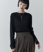 【パルグループ/PAL GROUP】の【Lui s】リバーシブルシアーレースプルオーバー 人気、トレンドファッション・服の通販 founy(ファニー) ファッション Fashion レディースファッション Fashion for Women トップス・カットソー Cut & Sew Tops カジュアルプルオーバー・ニットトップス Pullovers & Knit Tops / Casual Pullovers シアー Sheer, See-Through シンプル Simple, Minimal スラックス Slacks, Dress Pants デニム Denim, Jeans Material ボトム Bottoms, Lower Wear リバーシブル Reversible, Two-Sided レース Lace, Lace Fabric 再入荷 Restock / Back in Stock おすすめ Recommended / Our Picks エレガント 上品 Elegant thumbnail ブラック|ID: prp329100004785480 ipo3291000000034738914