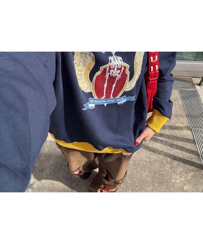 【パルグループ/PAL GROUP】の【Ciaopanic】リンガースウェット インテリア・キッズ・メンズ・レディースファッション・服の通販 founy(ファニー) https://founy.com/ ファッション Fashion レディースファッション Fashion for Women トップス・カットソー Cut & Sew Tops レディースパーカー・カジュアルフーディー Casual Hoodies & Sweatshirts スウェット・クルーネックトップス Sweatshirts & Crewnecks / Relaxed Fit Sweat Tops ヴィンテージ Vintage Style プリント Print, Printed Pattern ボトム Bottoms, Lower Wear 再入荷 Restock / Back in Stock おすすめ Recommended / Our Picks |ID: prp329100004785482 ipo3291000000034738918