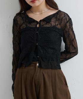 【パルグループ/PAL GROUP】の【Kastane】シアーレース2wayカーディガン 人気、トレンドファッション・服の通販 founy(ファニー) ファッション Fashion レディースファッション Fashion for Women トップス・カットソー Cut & Sew Tops カーディガン・羽織り Layered Style Cardigans インナー Innerwear 春 Spring 洗える Machine Washable 秋 Autumn カーディガン Cardigan, Knitwear キャミソール Camisole, Spaghetti Strap Top サロペット Overalls, Salopette シアー Sheer, See-Through タンク Tank Top, Sleeveless Top デニム Denim, Jeans Material フェミニン Feminine, Girly マーメイド Mermaid, Fishtail Silhouette レース Lace, Lace Fabric ワイド Wide, Wide Fit 再入荷 Restock / Back in Stock おすすめ Recommended / Our Picks エレガント 上品 Elegant |ID:prp329100004785495