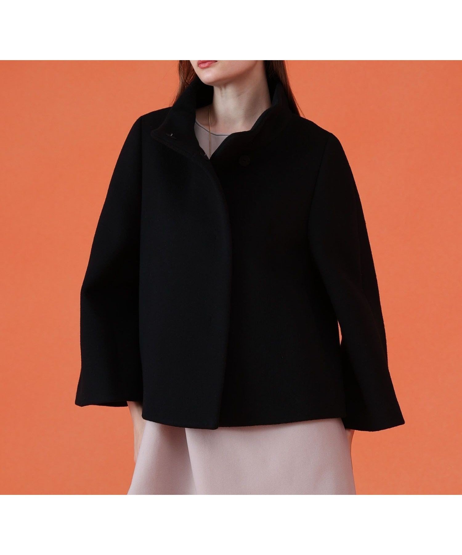 【アナイ/ANAYI】のウールビーバーショートコート 人気、トレンドファッション・服の通販 founy(ファニー) 　ファッション　Fashion　レディースファッション　Fashion for Women　アウター　Coat / Outerwear Collection　コート・ロングコート・ピーコート　Long Coats, Peacoats & More　コンパクト　Compact, Small Size　ショート　Short, Short Length　スマート　Smart, Elegant　スリーブ　Sleeve, Long Sleeve / Short Sleeve　定番　Standard, Basic Item　パターン　Pattern, Design Print　パープル　Purple, Violet　A/W・秋冬　Autumn/Winter　再入荷　Restock / Back in Stock　 other-1|ID: prp329100004785529 ipo3291000000035046693