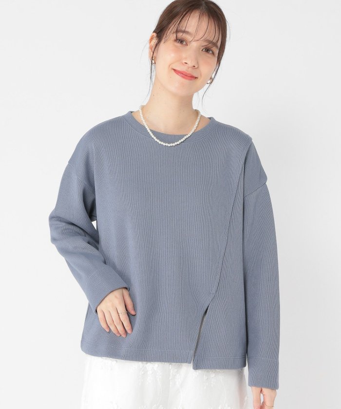 【スタディオ クリップ/studio CLIP】のハリヌキスリットプルオーバー インテリア・キッズ・メンズ・レディースファッション・服の通販 founy(ファニー) https://founy.com/ ファッション Fashion レディースファッション Fashion for Women トップス・カットソー Cut & Sew Tops カジュアルプルオーバー・ニットトップス Pullovers & Knit Tops / Casual Pullovers カットソー Cut and Sewn Top ショルダー Shoulder, Shoulder Strap スリット Slit, Slit Detail トレンド Trend, Trending Now ドロップ Drop Shoulder, Dropped Style |ID: prp329100004785531 ipo3291000000034775207