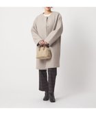 【ユナイテッドアローズ/UNITED ARROWS】のカシミヤブレンド ノーカラーコート A DAY IN THE LIFE NATURAL|ID:prp329100004785535