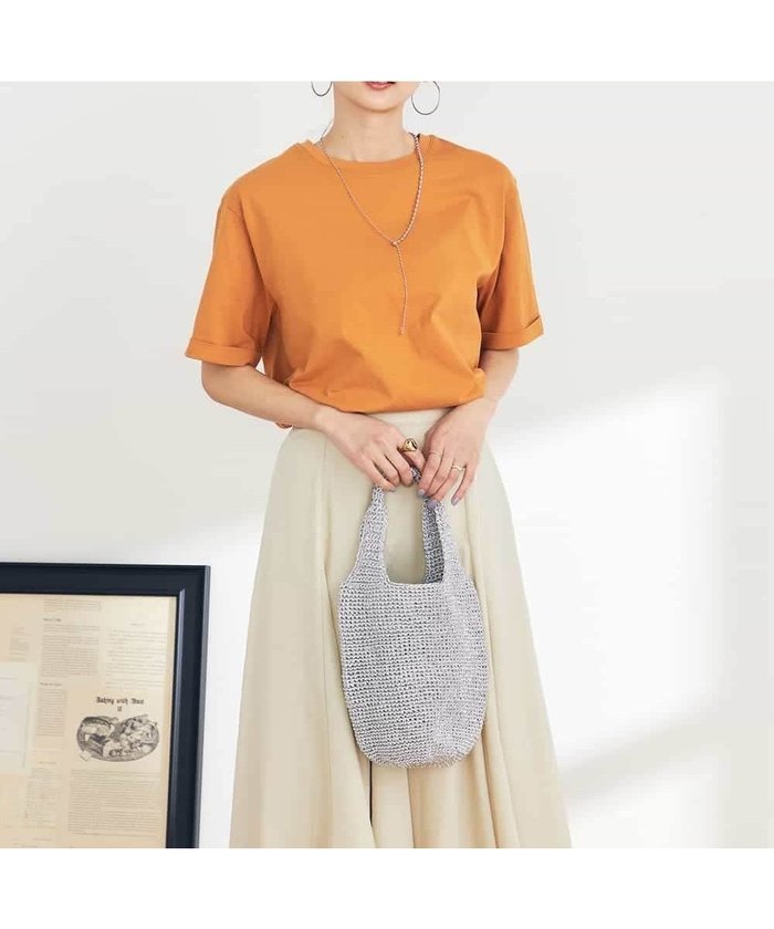 【アー ヴェー ヴェー/a.v.v】の【接触冷感/UVカット/コットン100%/10色展開】ロールアップハーフスリーブTシャツ インテリア・キッズ・メンズ・レディースファッション・服の通販 founy(ファニー) https://founy.com/ ファッション Fashion レディースファッション Fashion for Women トップス・カットソー Cut & Sew Tops シャツ・ブラウス・オフィスカジュアル Elegant Blouses & Button-Ups ロングTシャツ・Tシャツ Longline T-Shirts & Tees インナー Innerwear カットソー Cut and Sewn Top ジャケット Jacket, Outerwear スカンツ Skants, Wide-Leg Culottes スリット Slit, Slit Detail ダウン Down, Puffer デニム Denim, Jeans Material 定番 Standard, Basic Item 人気 Popular, Best Seller ベーシック Basic, Essential ボトム Bottoms, Lower Wear 再入荷 Restock / Back in Stock 夏 Summer ビジネス 仕事 通勤 Business / Work / Commuting |ID: prp329100004785545 ipo3291000000034771516