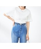 【アー ヴェー ヴェー/a.v.v】の【接触冷感/UVカット/コットン100%/10色展開】ロールアップハーフスリーブTシャツ ホワイト|ID: prp329100004785545 ipo3291000000034799698