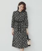 【インデックス/INDEX】のミニフラワープリント バイカラーワンピース【洗濯機洗い可/イージーアイロン/防シワ】 人気、トレンドファッション・服の通販 founy(ファニー) ファッション Fashion レディースファッション Fashion for Women ワンピース Dresses シンプル Simple, Minimal スマート Smart, Elegant ポケット Pocket, Pocket Detail リボン Ribbon, Bow 無地 Plain, Solid Color thumbnail ブラック|ID: prp329100004785546 ipo3291000000034929069