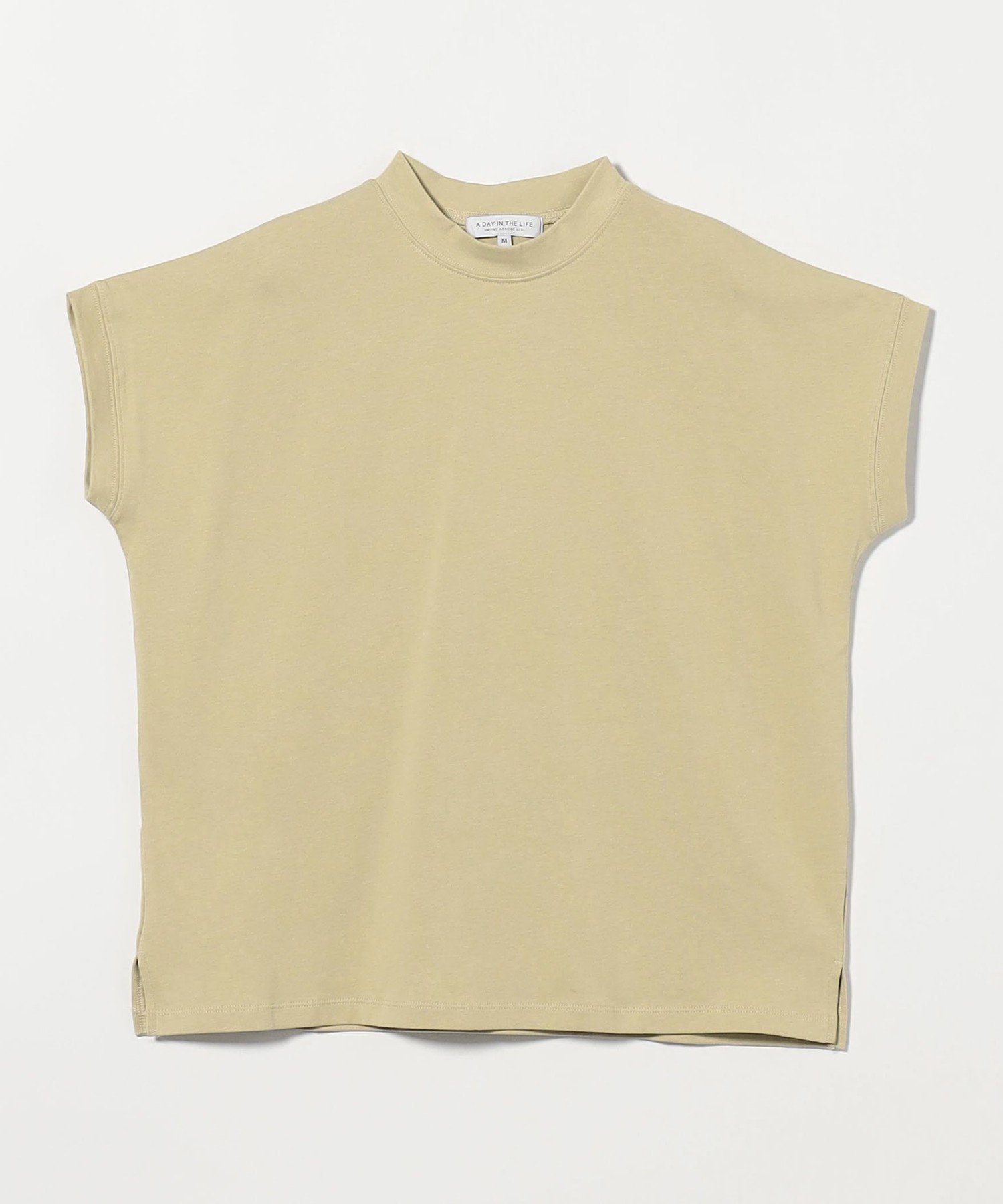 【ユナイテッドアローズ/UNITED ARROWS】のハイネック フレンチスリーブ Tシャツ A DAY IN THE LIFE インテリア・キッズ・メンズ・レディースファッション・服の通販 founy(ファニー) 　ファッション　Fashion　レディースファッション　Fashion for Women　トップス・カットソー　Cut & Sew Tops　シャツ・ブラウス・オフィスカジュアル　Elegant Blouses & Button-Ups　ロングTシャツ・Tシャツ　Longline T-Shirts & Tees　シンプル　Simple, Minimal　スリーブ　Sleeve, Long Sleeve / Short Sleeve　トレンド　Trend, Trending Now　定番　Standard, Basic Item　ハイネック　High Neck, Mock Neck　バランス　Balance, Style Balance　フレンチ　French, French Style　ボーダー　Border, Stripe　アウトレット　Outlet / Clearance　おすすめ　Recommended / Our Picks　夏　Summer　YELLOW|ID: prp329100004785552 ipo3291000000034785411