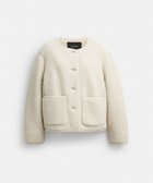 【コーチ/COACH】の【公式】ショート シェルパ カーディ ジャケット 人気、トレンドファッション・服の通販 founy(ファニー) ファッション Fashion レディースファッション Fashion for Women アウター Coat / Outerwear Collection レディースジャケット・軽アウター Jackets アウトレット Outlet / Clearance シューズ Shoes, Footwear ショート Short, Short Length ジャケット Jacket, Outerwear フェイス Face, Facial Design ポケット Pocket, Pocket Detail 洗える Machine Washable 財布 Wallet, Purse thumbnail WHITE|ID: prp329100004785567 ipo3291000000035069543
