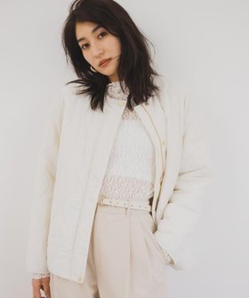 【アンタイトル/UNTITLED】の【軽量/洗える/ファスナー付き】中綿 キルトコート 人気、トレンドファッション・服の通販 founy(ファニー) ファッション Fashion レディースファッション Fashion for Women アウター Coat / Outerwear Collection コート・ロングコート・ピーコート Long Coats, Peacoats & More おすすめ Recommended / Our Picks キルト Quilt, Quilted Fabric スマート Smart, Elegant タフタ Taffeta, Structured Fabric ドット Polka Dot, Dot Pattern フェミニン Feminine, Girly ポケット Pocket, Pocket Detail 洗える Machine Washable 軽量 Lightweight, Ultra Light 防寒 Cold Protection, Winter-Ready |ID:prp329100004785593