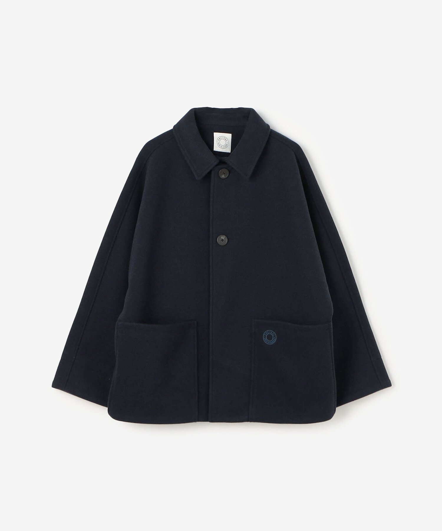 【ビショップ/Bshop】のブリティッシュツイード ドルマンスリーブジャケット WOMEN インテリア・キッズ・メンズ・レディースファッション・服の通販 founy(ファニー) 　ファッション　Fashion　レディースファッション　Fashion for Women　アウター　Coat / Outerwear Collection　レディースジャケット・軽アウター　Jackets　ジャケット　Jacket, Outerwear　パッチ　Patch, Appliqué　フランス　France, French　フロント　Front, Front Design　ボーダー　Border, Stripe　ポケット　Pocket, Pocket Detail　メルトン　Melton, Heavy Wool　DKNAVY|ID: prp329100004785595 ipo3291000000035071571