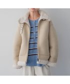 【ベイフロー/BAYFLOW】の首元もあったか シングルムートンジャケット 人気、トレンドファッション・服の通販 founy(ファニー) ファッション Fashion レディースファッション Fashion for Women アウター Coat / Outerwear Collection レディースジャケット・軽アウター Jackets おすすめ Recommended / Our Picks スタンド Stand Collar, Upright Stand デニム Denim, Jeans Material パイピング Piping, Trim Design フェイクレザー Faux Leather, PU Leather ブルゾン Blouson, Bomber Jacket マフラー Scarf, Muffler ムートン Shearling, Mouton 定番 Standard, Basic Item 防寒 Cold Protection, Winter-Ready thumbnail ナチュラル51|ID: prp329100004785601 ipo3291000000034789541