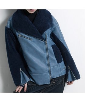 【アウラアイラ/AULA AILA】のSHAWL COLLAR RIDERS JACKET 人気、トレンドファッション・服の通販 founy(ファニー) ファッション Fashion レディースファッション Fashion for Women アウター Coat / Outerwear Collection レディースジャケット・軽アウター Jackets ライダースジャケット / レザースタイル Riders Jackets & Biker Style 2025年 2025 2025-2026秋冬・A/W Autumn/Winter 2025–26 AW25–26 冬 Winter / This Winter キルト Quilt, Quilted Fabric ショール Shawl, Wrap ポケット Pocket, Pocket Detail ムートン Shearling, Mouton ライダースジャケット Riders, Biker Jacket 防寒 Cold Protection, Winter-Ready |ID:prp329100004785610