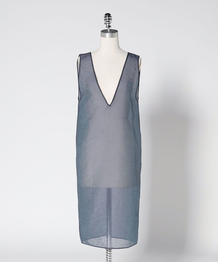 【ユナイテッドアローズ/UNITED ARROWS】のLOEFF オーガンジー Vネック ドレス インテリア・キッズ・メンズ・レディースファッション・服の通販 founy(ファニー) https://founy.com/ ファッション Fashion レディースファッション Fashion for Women トップス・カットソー Cut & Sew Tops Vネックトップス V-Neck Tops / V-Cut Neckline Shirts ワンピース Dresses フォーマル・パーティードレス・結婚式用ドレス Elegant & Casual Dresses オーガンジー Organza Fabric ガラス Glass, Glassware シアー Sheer, See-Through ドレス Dress, One-Piece レギンス Leggings, Stretch Pants アウトレット Outlet / Clearance |ID: prp329100004785621 ipo3291000000034739462