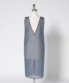 【ユナイテッドアローズ/UNITED ARROWS】のLOEFF オーガンジー Vネック ドレス NAVY|ID: prp329100004785621 ipo3291000000034739463