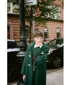 【ビームス ウイメン/BEAMS】の【モトーラ世理奈さん着用】モッサー ロング ダッフルコート 25FW 25AW オーバーシルエット D.GRN|ID: prp329100004785642 ipo3291000000034784221