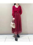 【リリーブラウン/Lily Brown】のカーデセットチュールワンピース 人気、トレンドファッション・服の通販 founy(ファニー) ファッション Fashion レディースファッション Fashion for Women ワンピース Dresses おすすめ Recommended / Our Picks インナー Innerwear カーディガン Cardigan, Knitwear ショート Short, Short Length スマート Smart, Elegant チュール Tulip, Tulip Motif フェミニン Feminine, Girly フォックス Fox, Fox Fur thumbnail RED[046]|ID: prp329100004785657 ipo3291000000034739583